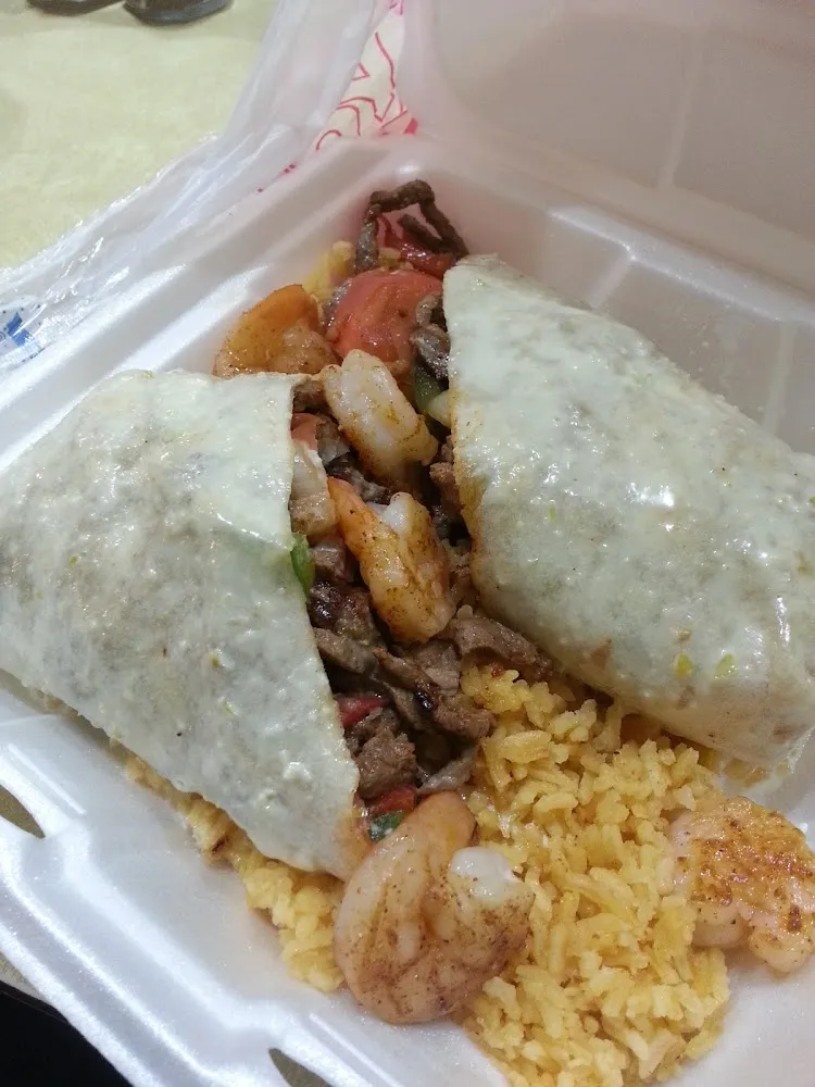 Steak and Shrimp Burrito